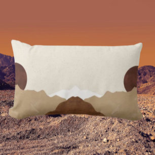 Mirrored Mountain Lumbar Pillow