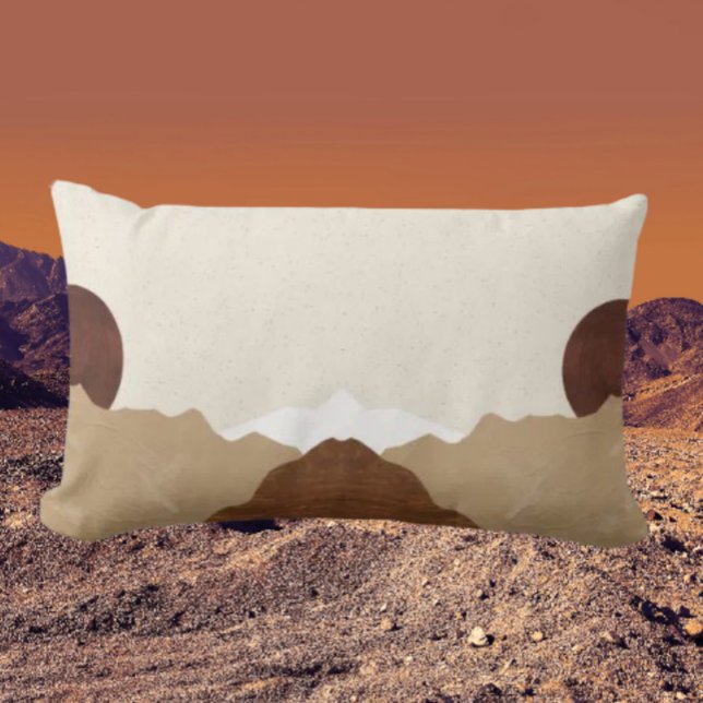 Mirrored Mountain Lumbar Pillow (Creator Uploaded)
