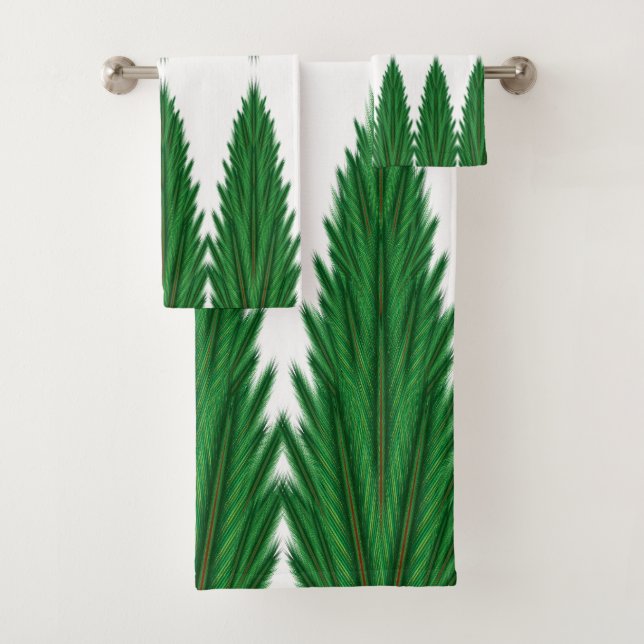 Mirrored Pines Bath Towel Set (Insitu)