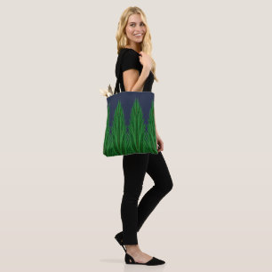 Mirrored Pines Midnight Shoulder Tote (2 Sizes) Bag