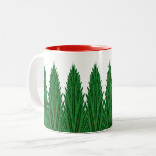 Mirrored Pines Mug 11oz. - Red