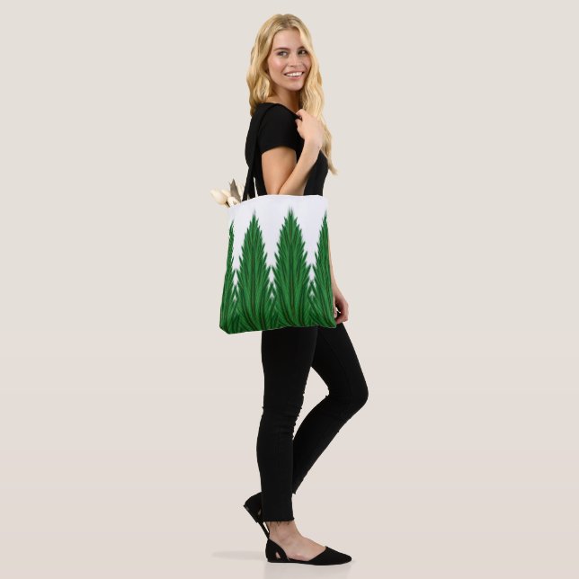 Mirrored Pines Shoulder Tote (2 Sizes) (On Model)