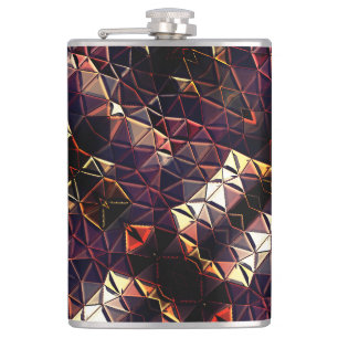 Mirroring of triangles generating strange shapes hip flask