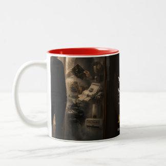 Mirrors Do Not Lie Book Quote Two-Tone Coffee Mug