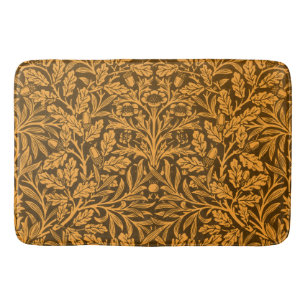Mirrors's Acorns and oak leaves & Floral Pattern Bath Mat