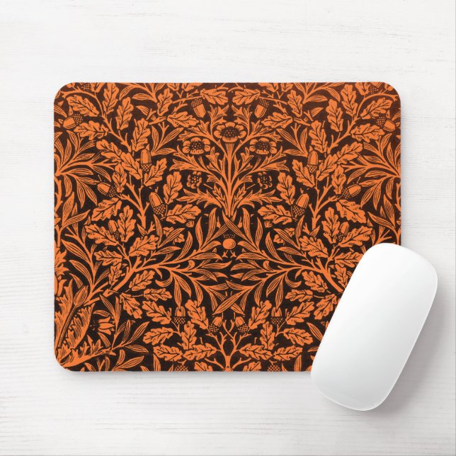 Mirrors's Acorns and oak leaves & Floral Pattern Mouse Pad (With Mouse)