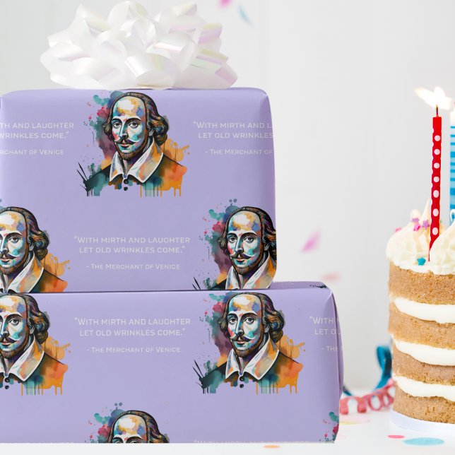 Mirthful Shakespeare - Colorful Wrapping Paper (Creator Uploaded)