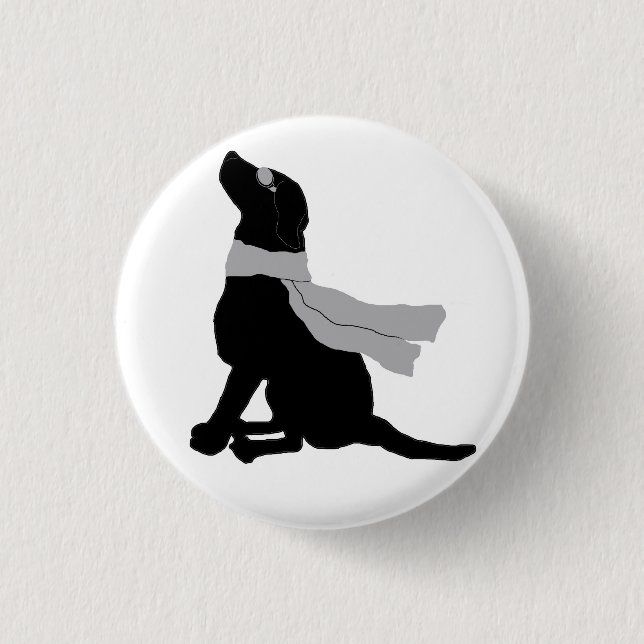 Mirths and monsters button-Finn silhouette 1 Inch Round Button (Front)