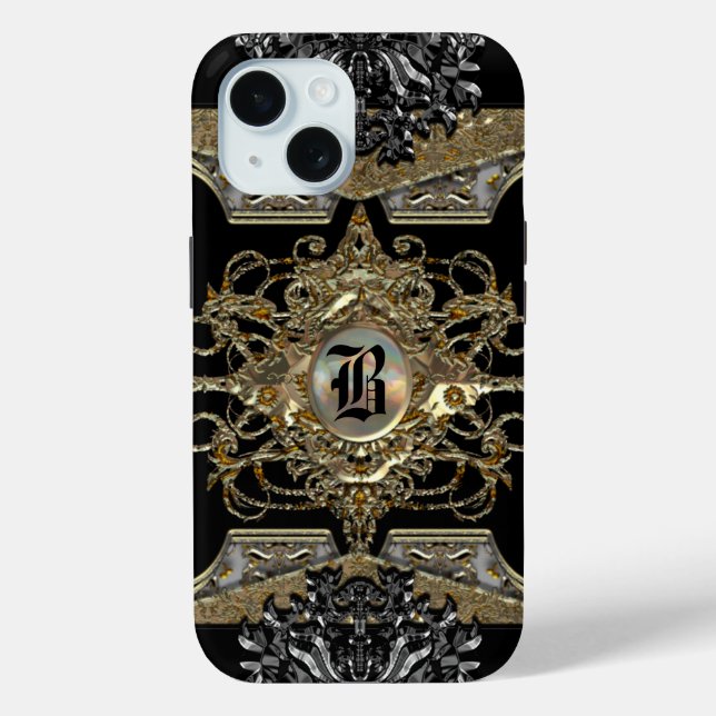 Mirthyse Vestry  Elegant Monogram Case-Mate iPhone Case (Back)