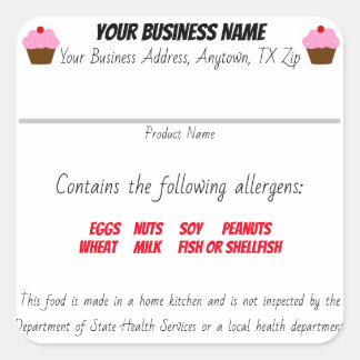 Mis à jour Texas Cottage Law étiquette alimentaire