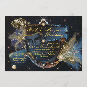 Mis Quince Anos, Invitations Masquerade Party