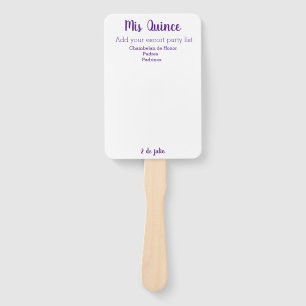 Mis Quince Customize Hand fans