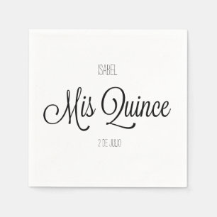 Mis Quince party Customize Napkin