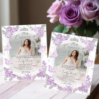 Mis Quince Photo Budget Invitation Bilingual