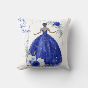 Mis Quince Pillow. Para Zapatos o Corona Throw Pillow