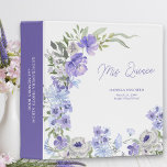 Mis Quince Purple Floral Memory Book Photo Album Binder<br><div class="desc">Purple Floral Quinceanera ring binder to use as a keepsake photo album and memory book. Mis Quince is lettered in handwritten script and you can personalize the front cover and the spine. The front has a pretty floral arrangement of watercolor flowers in shades of purple lilac lavender blue. Please browse...</div>