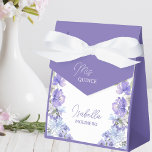 Mis Quince Purple Peri Floral Quinceanera Party Favor Box<br><div class="desc">Purple Floral Quinceanera favour boxes with handwritten script and watercolor flowers in shades of purple lilace lavender blue. Please browse my Purple Peri Floral collection for co-ordinating invitations,  stationery and day-of-event decor or,  message me to create the templates you need.</div>
