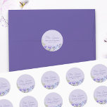 Mis Quince Purple Peri Floral Quinceanera Stickers<br><div class="desc">Mis Quince stickers to use as envelope seals, favour labels etc. Perfect for your purple quinceanera, although these are template stickers which you can edit to suit any occasion. Floral design with flowers in shades of purple lilac lavender blue. Please browse my Purple Peri Floral collection for co-ordinating invitations, stationery...</div>