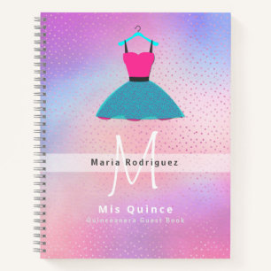Mis Quince Quinceanera Dress GUEST BOOK Customized