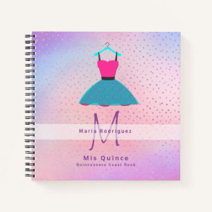 Mis Quince Quinceanera Dress GUEST BOOK Customized