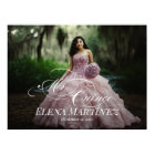 Mis Quince Quinceanera welcome sign with photo