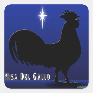 Misa Del Gallo Square Sticker