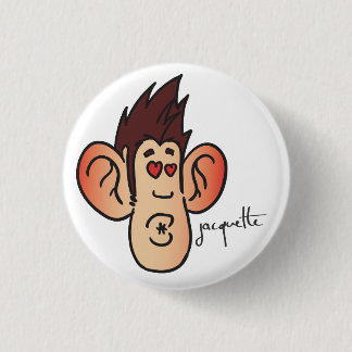 misadventure jacquette kiss 1 inch round button