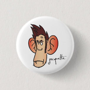 misadventure rageux jacquette 1 inch round button