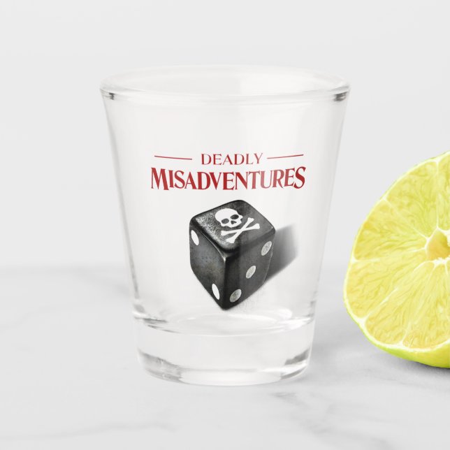 Misadventures Shot Glass (Front)