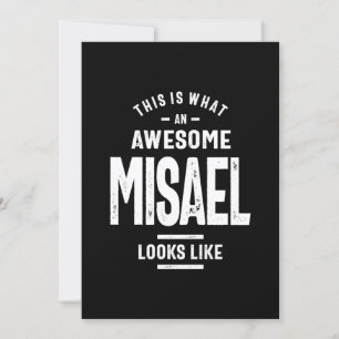 Misael Personalized Name Birthday Invitation