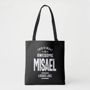 Misael Personalized Name Birthday Tote Bag