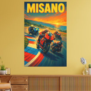Misano World Circuit Marco Simoncelli MotoGP Itali Canvas Print