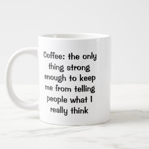 Misanthropic Coffee Lover Large Coffee Mug