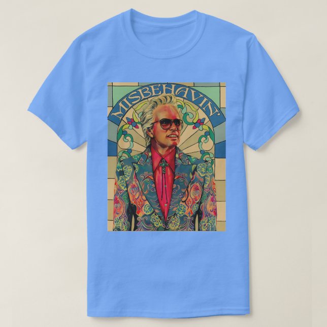misbehavin retro colour TShirt (Design Front)