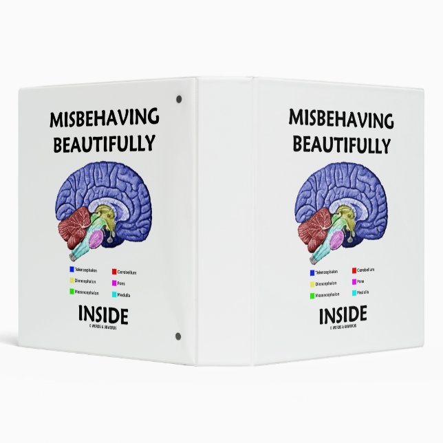 Misbehaving Beautifully Inside Anatomical Brain Binder (Background)