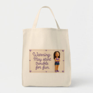 Misbehaving Mary Grocery Bag