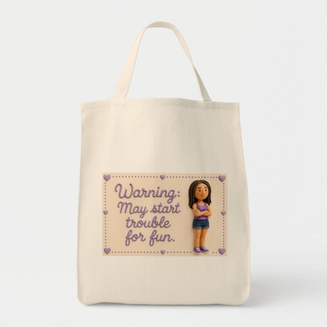 Misbehaving Mary Grocery Bag (Front)