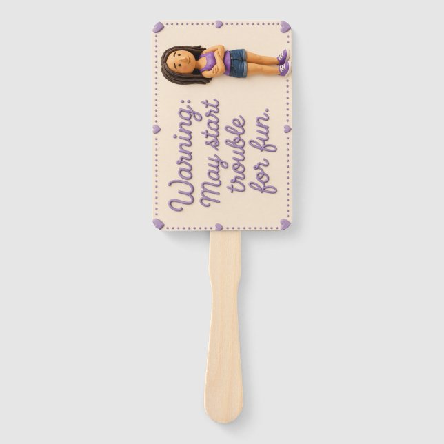 Misbehaving Mary Hand Fan (Front)