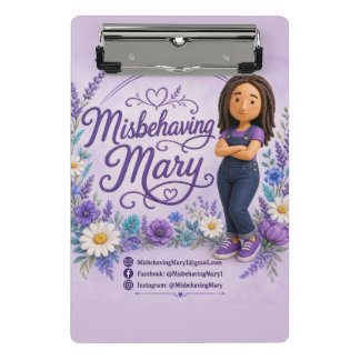 Misbehaving Mary Notebook Mini Clipboard