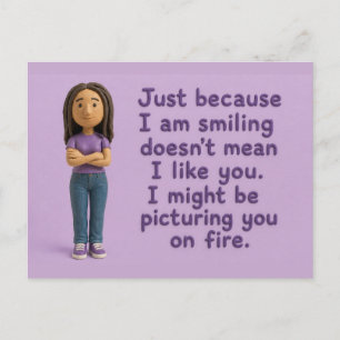 Misbehaving Mary Postcard