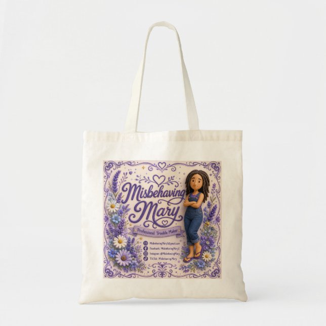 Misbehaving Mary Tote Bag (Front)