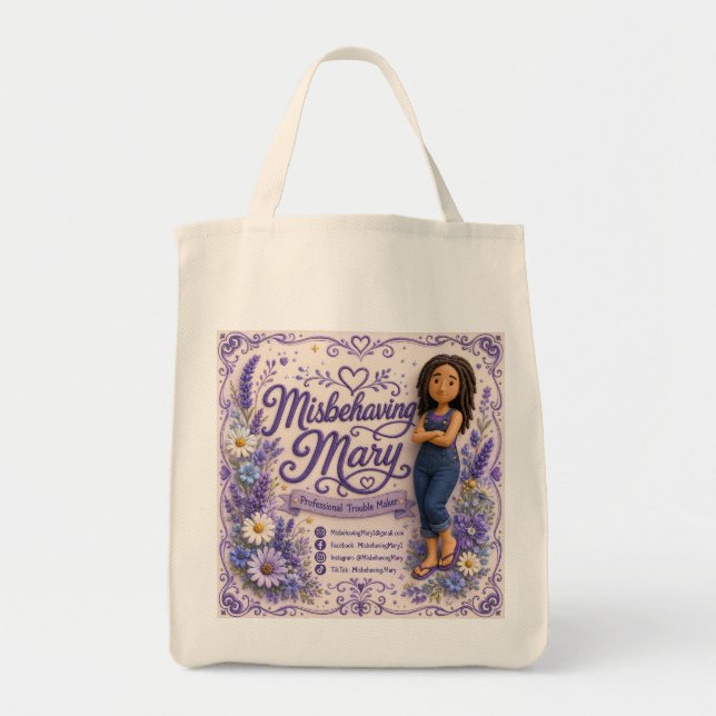 Misbehaving Mary Tote Bag (Front)