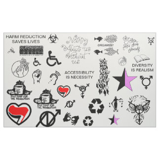 Misc Punk Patches Fabric