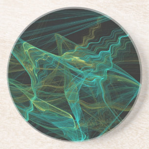 Misc Series-20---Teal Black Coaster 1 of colours