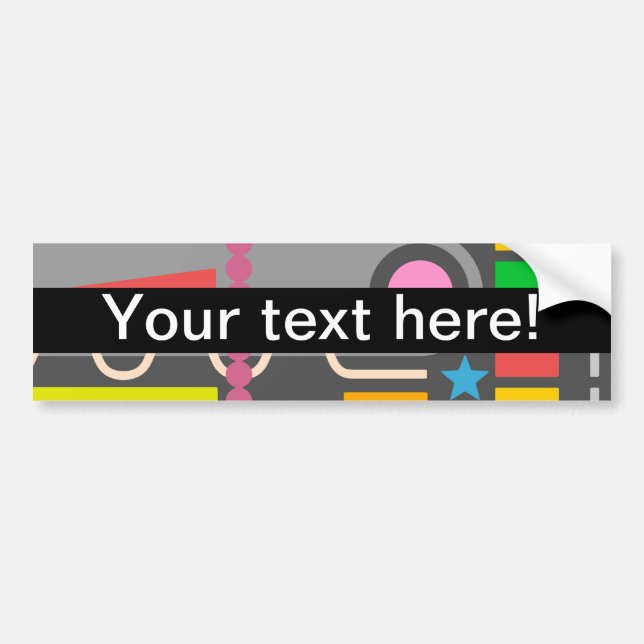 Misc shapes bumper sticker (Front)
