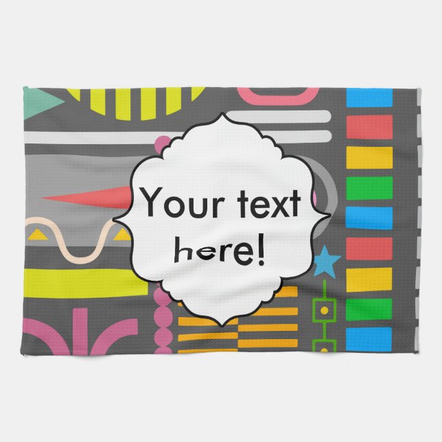 Misc shapes kitchen towel (Horizontal)