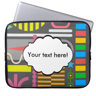Misc shapes laptop sleeve