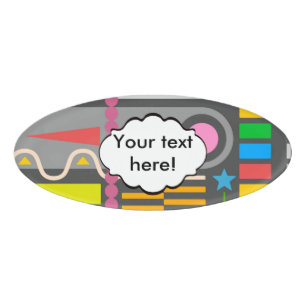 Misc shapes name tag