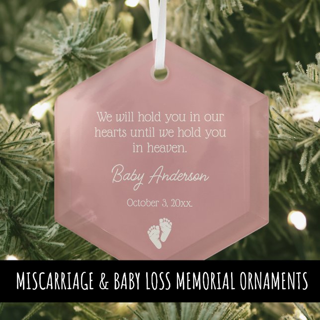 Miscarriage / Baby Loss Memorial Christmas Glass Ornament (Creator Uploaded)