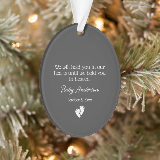 Miscarriage / Baby Loss Memorial Christmas Ornament (Tree)